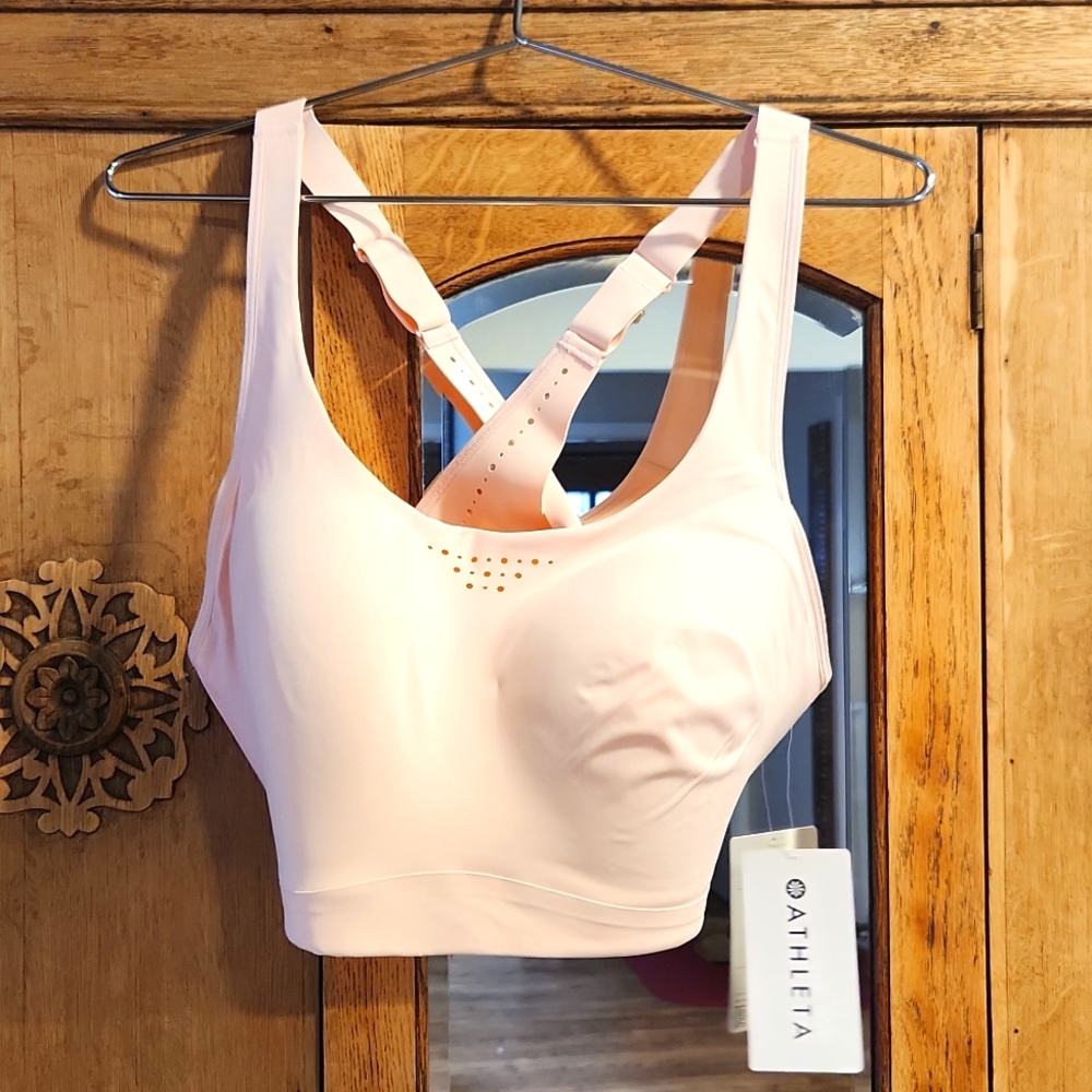 Athleta pink sports bra 40D NWT